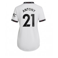 Fotbalové Dres Manchester United Antony #21 Dámské Venkovní 2022-23 Krátký Rukáv